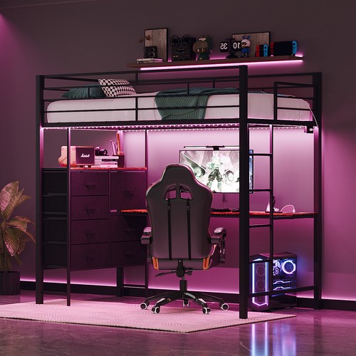 Bonnlo loft bunk bed with - bonnlo,
