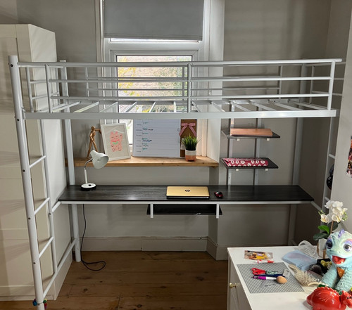 Single loft high sleeper bed - /high,