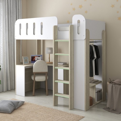 Eleanor white and pale wood - white,