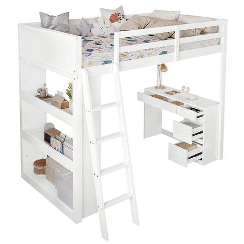 Single pinewood loft - single, bed