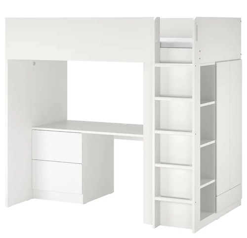 Ikea stuva white - white, high