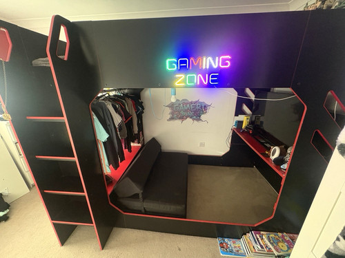 Recoil gaming bed high sleeper - bed,