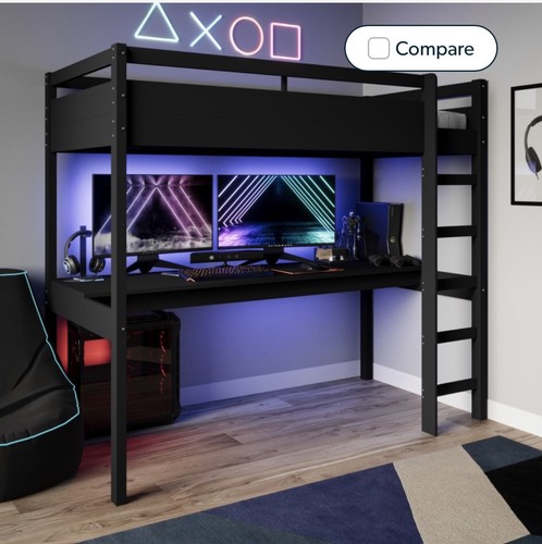 High sleeper loft gaming bed - loft,