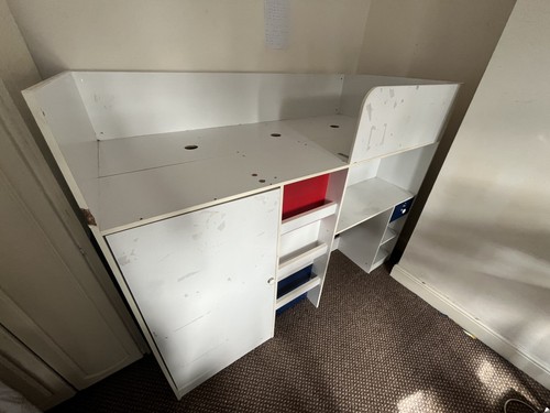 White ikea high - high, sleeper