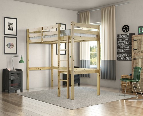 3ft single high sleeper solid - high,