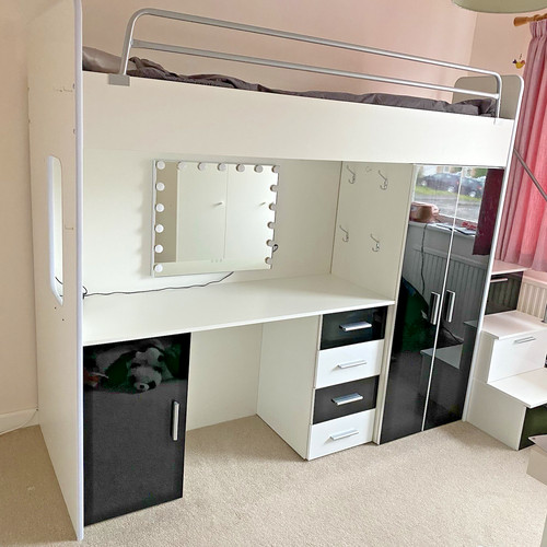 High sleeper cabin bed with - sleeper,