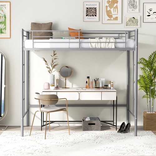 Silver high sleeper bed frame - sleeper,