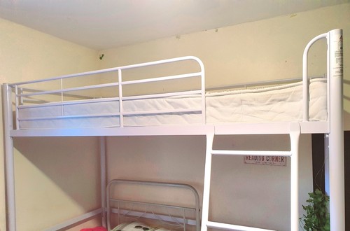 Riley high sleeper - metal, bed