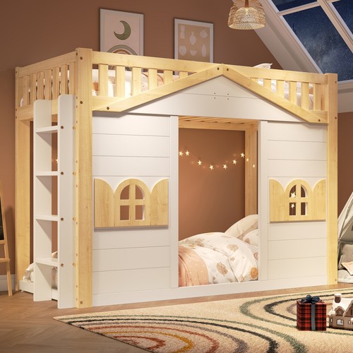 3ft single wooden - house, bunk