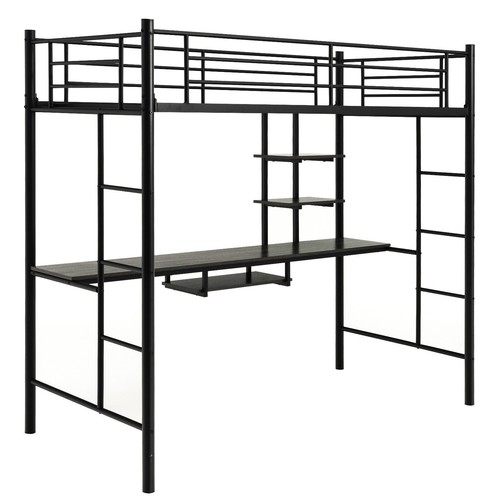 Single metal loft - loft, bed