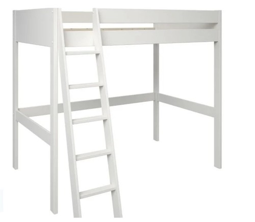 High sleeper bed frame white - high,